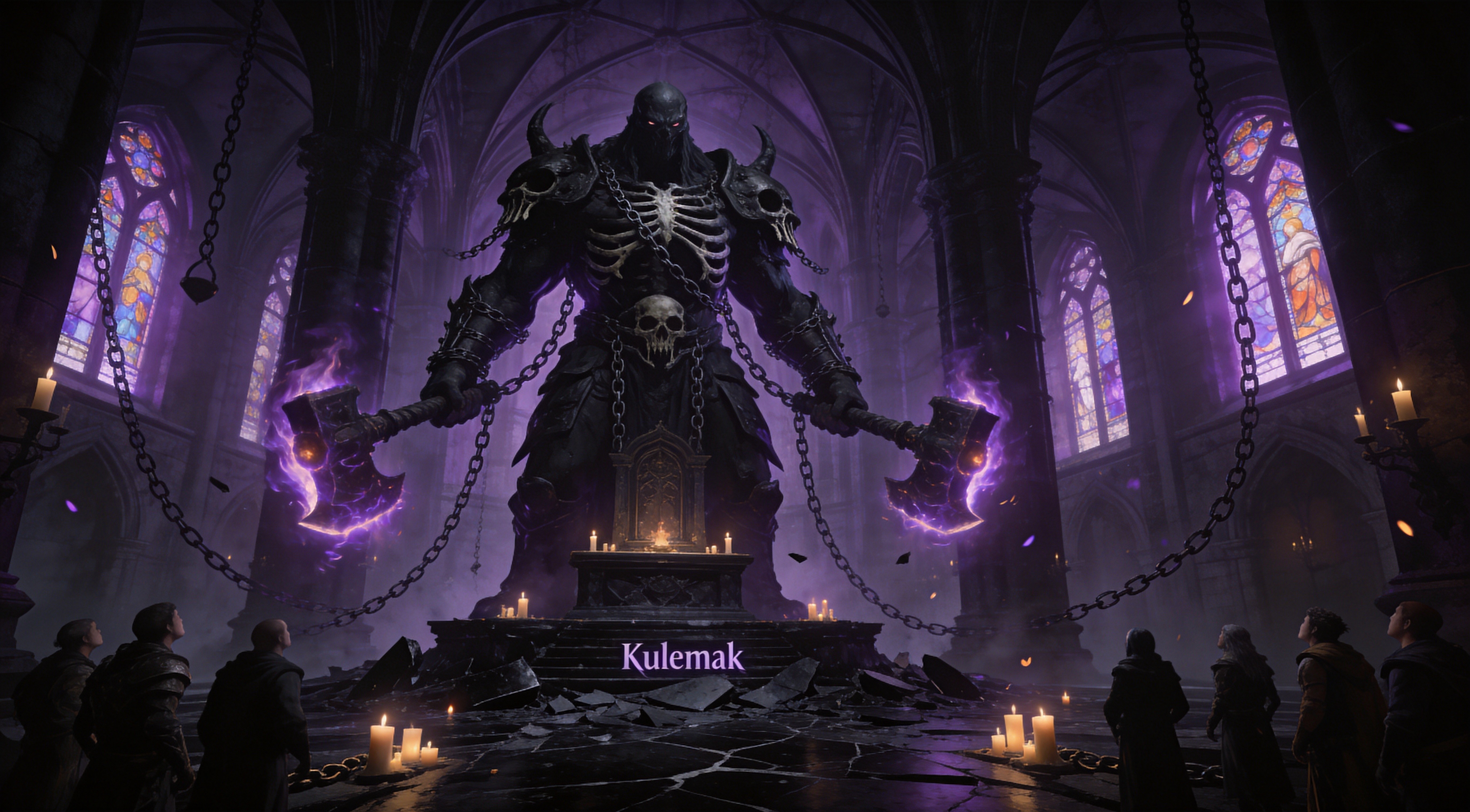 Vessel of Kulemak boss arena — the Black Cathedral