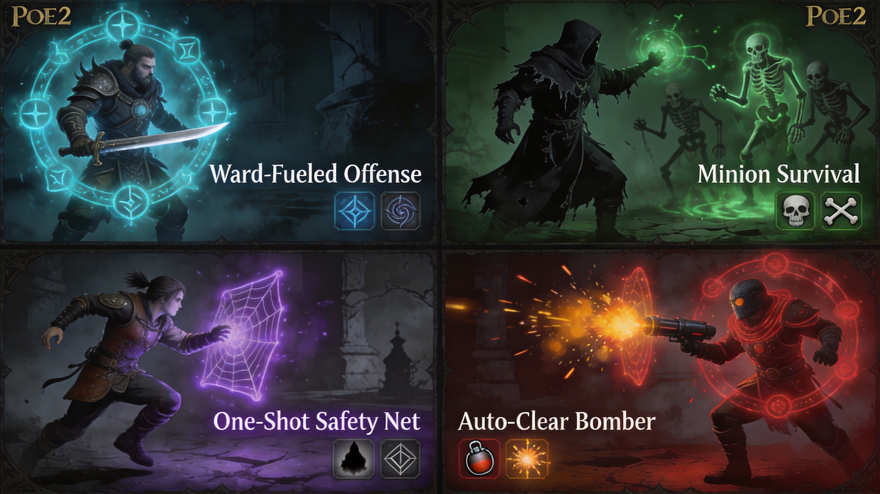 Four Kalguuran build archetypes overview