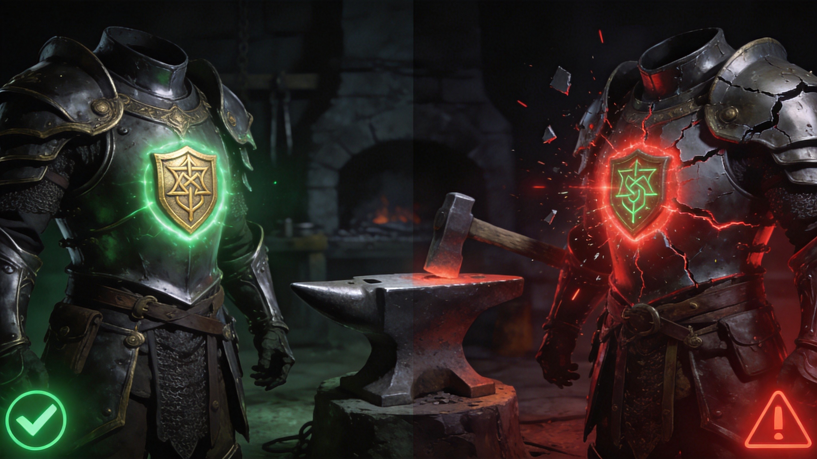 Item level 55 rule comparison for Runic Ward runeforging